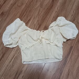 cropped baby doll top